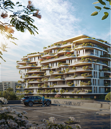 Modern building exterior